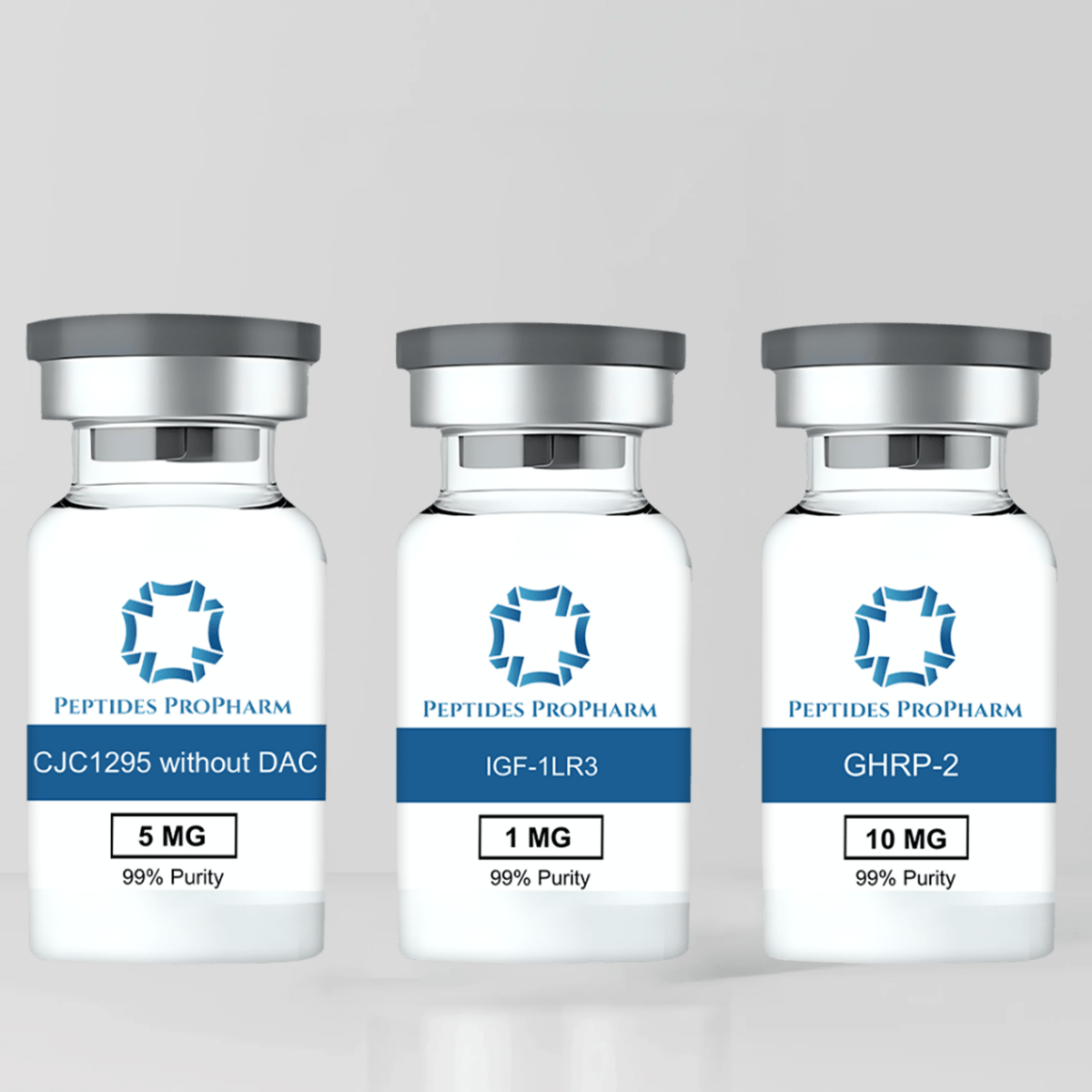 Trio Ultimate Stack: IGF - 1LR3 + CJC 1295 + GHRP2 - Peptides ProPharm